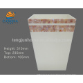 mother of pearl shell mosaic waste bins